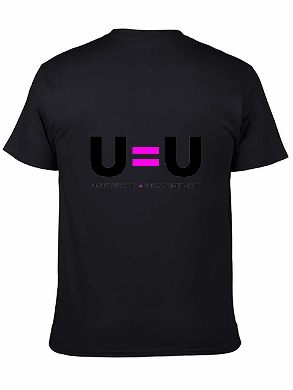 U=U Undetectable Untransmittable Black T-Shirt