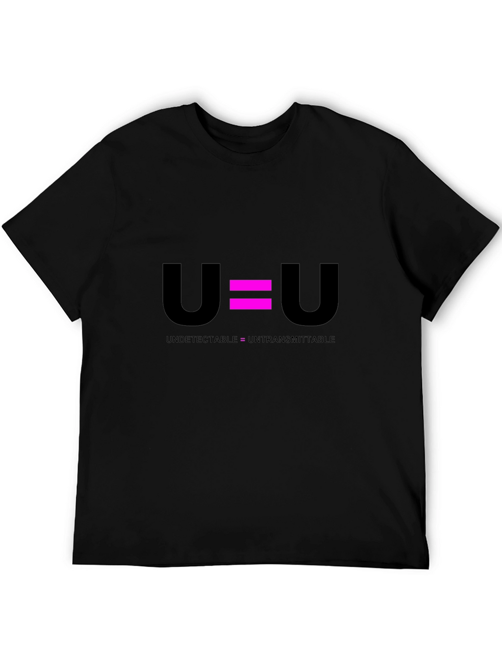 U=U Undetectable Untransmittable Black T-Shirt