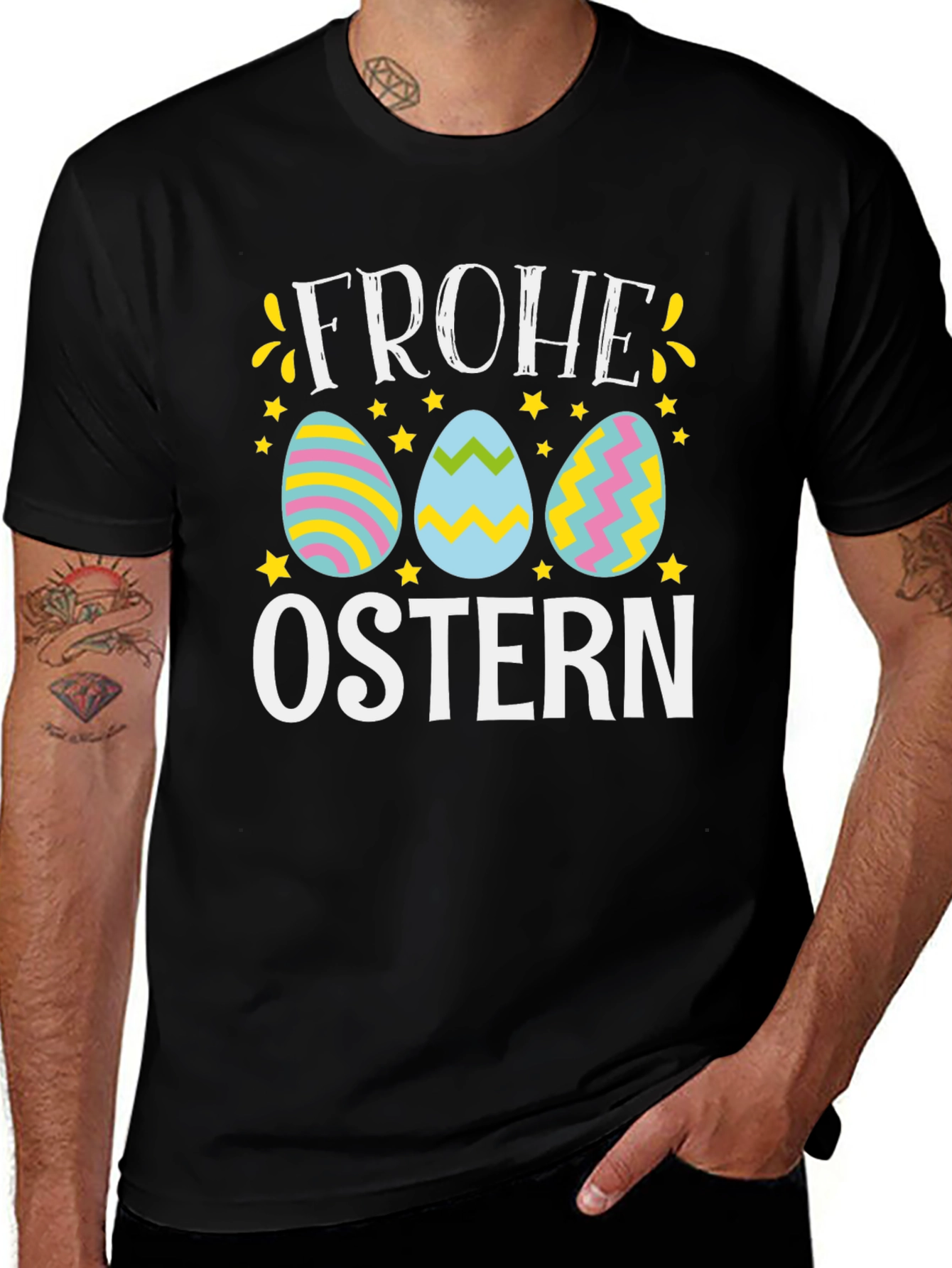 Frohe Ostern Easter Egg T-Shirt