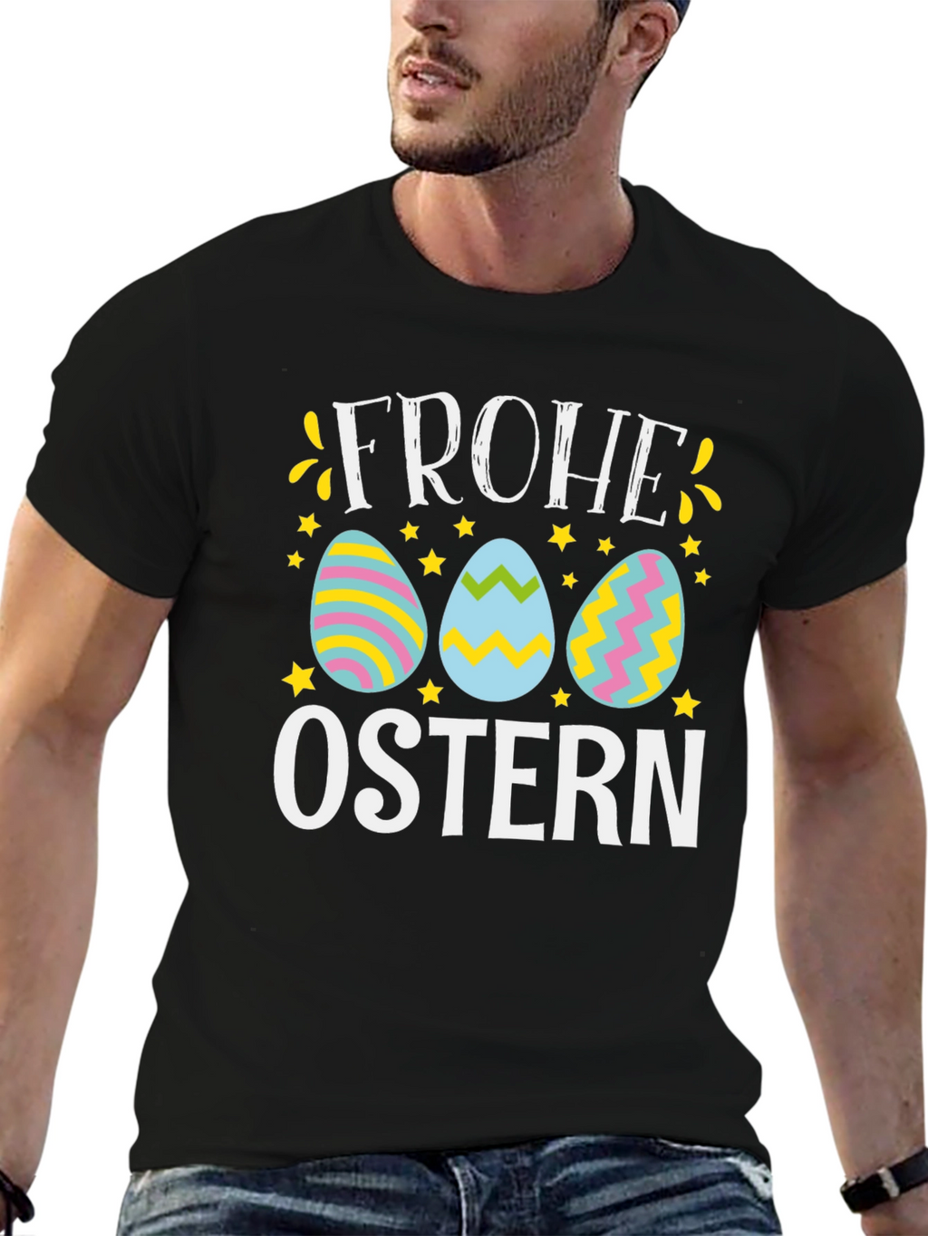 Frohe Ostern Easter Egg T-Shirt
