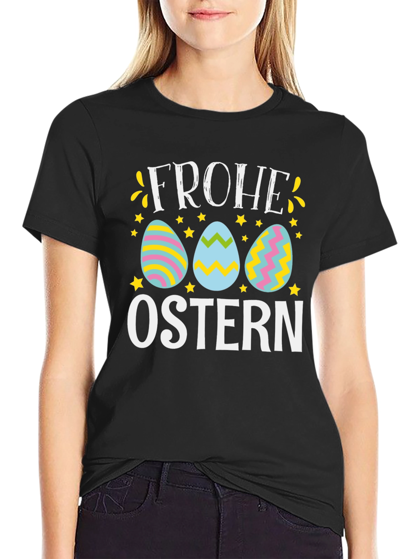 Frohe Ostern Easter Egg T-Shirt