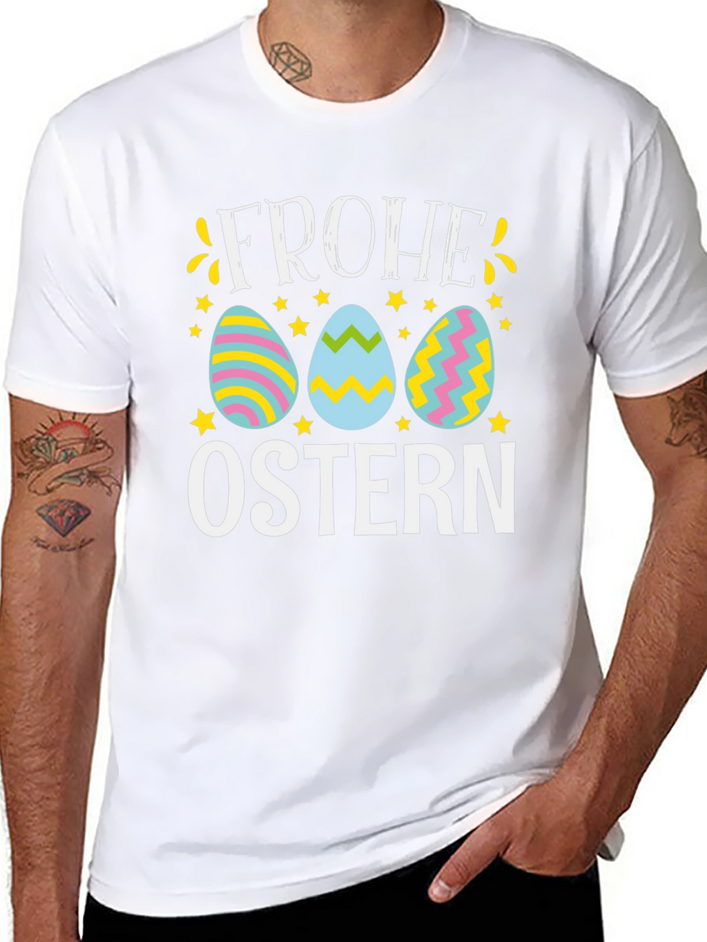 Frohe Ostern Easter Egg T-Shirt