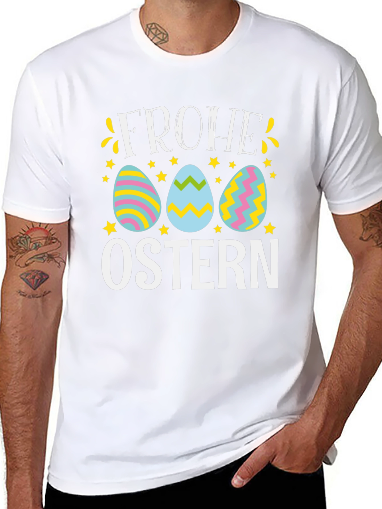 Frohe Ostern Easter Egg T-Shirt