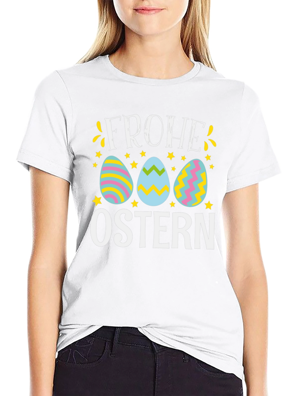 Frohe Ostern Easter Egg T-Shirt
