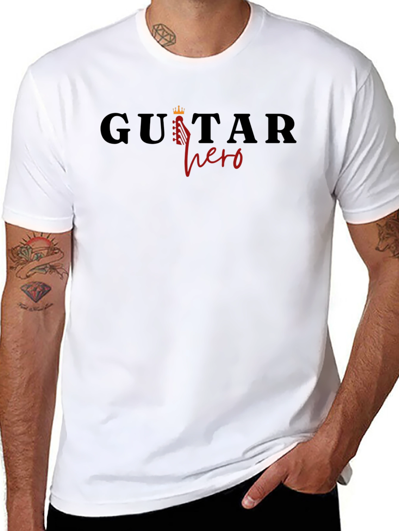 Guitar Hero Graphic T-Shirt - Musician Tee