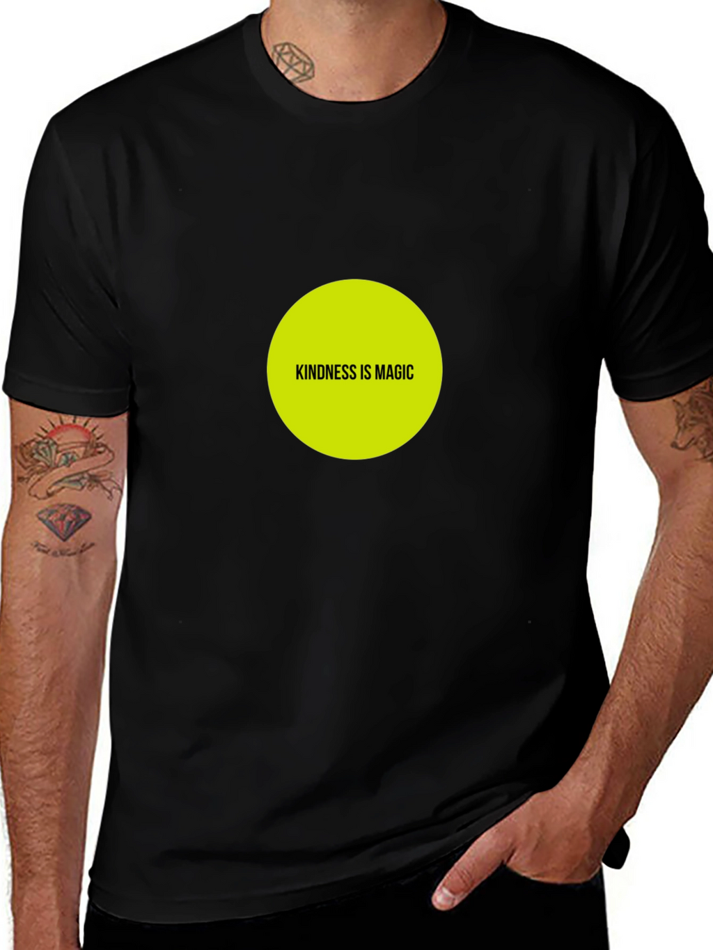 Kindness is Magic Black T-Shirt