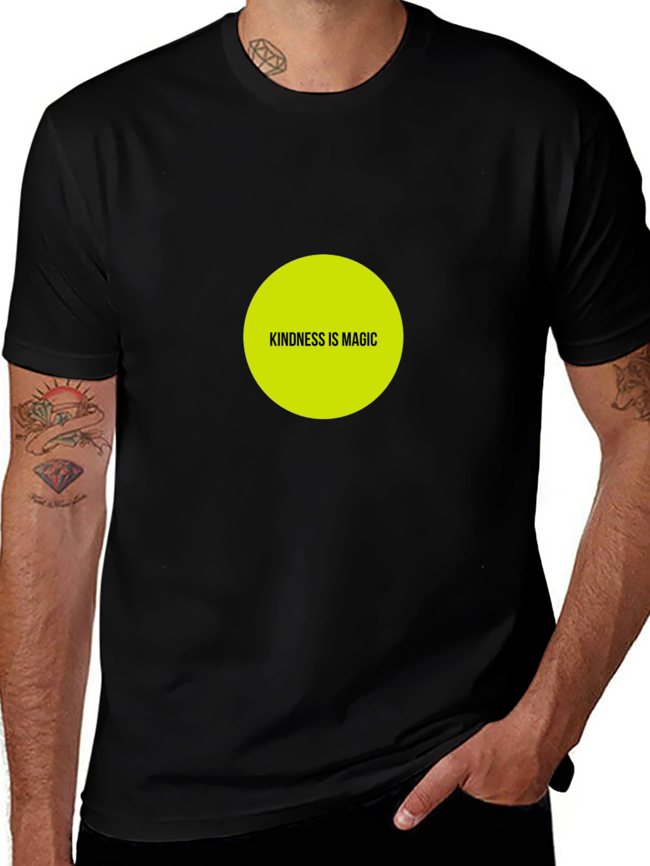 Kindness is Magic Black T-Shirt