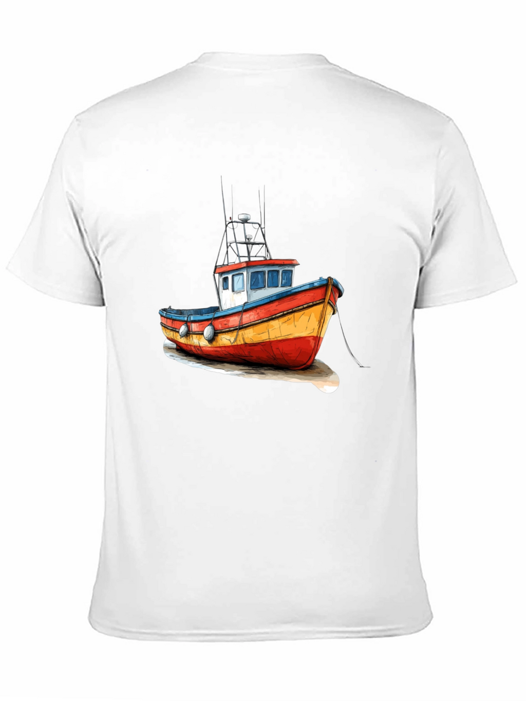 Fishing Boat Graphic Tee - Unique Maritime Design