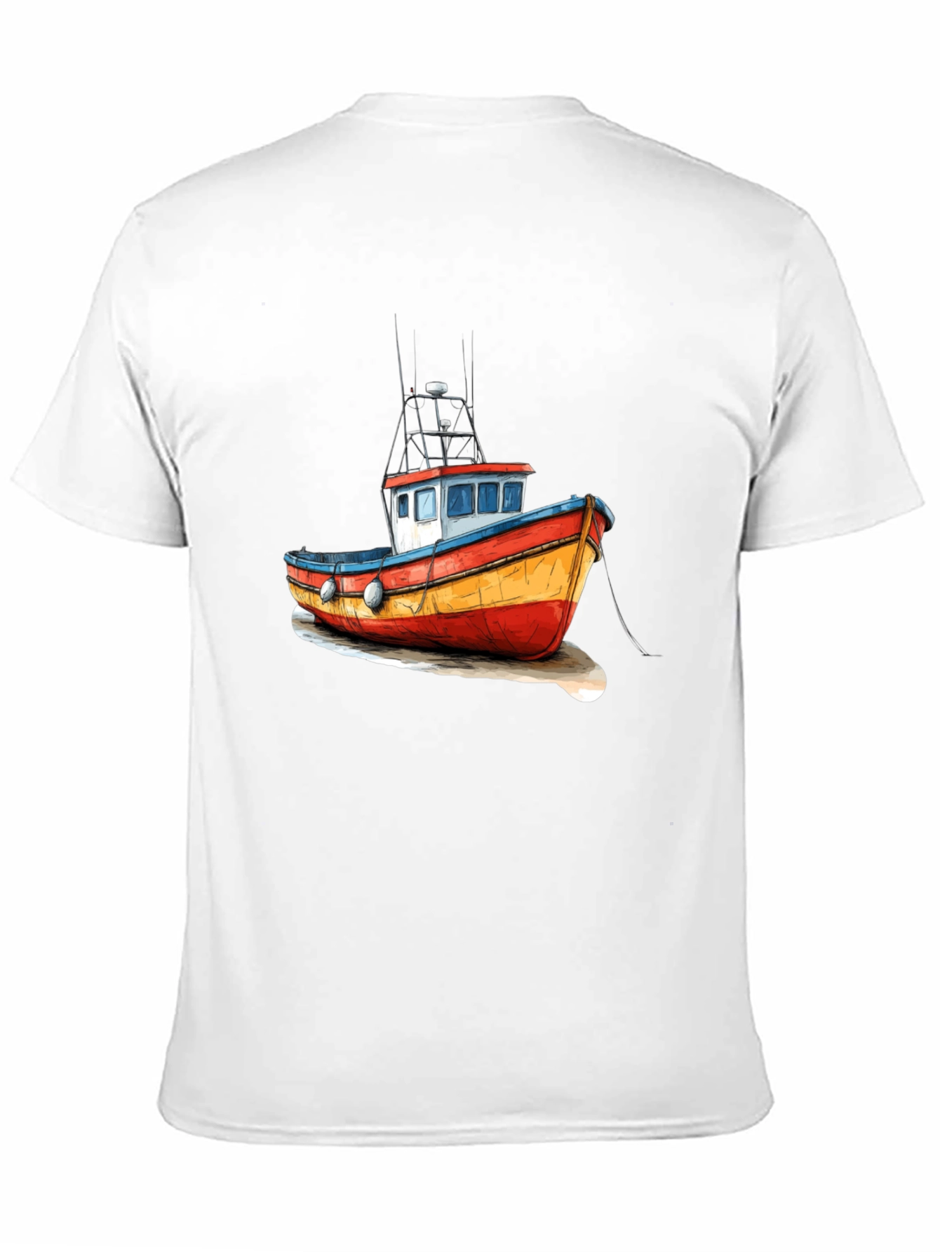 Fishing Boat Graphic Tee - Unique Maritime Design