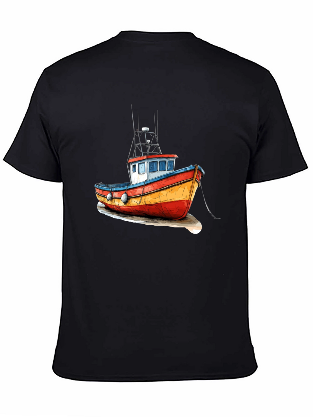 Fishing Boat Graphic Tee - Unique Maritime Design