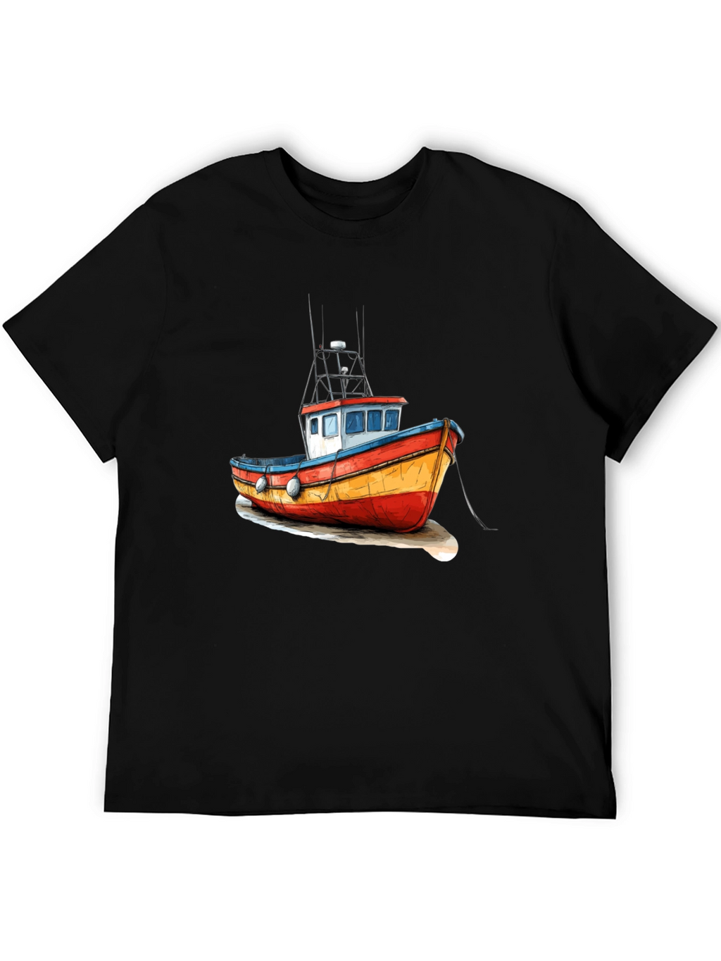 Fishing Boat Graphic Tee - Unique Maritime Design