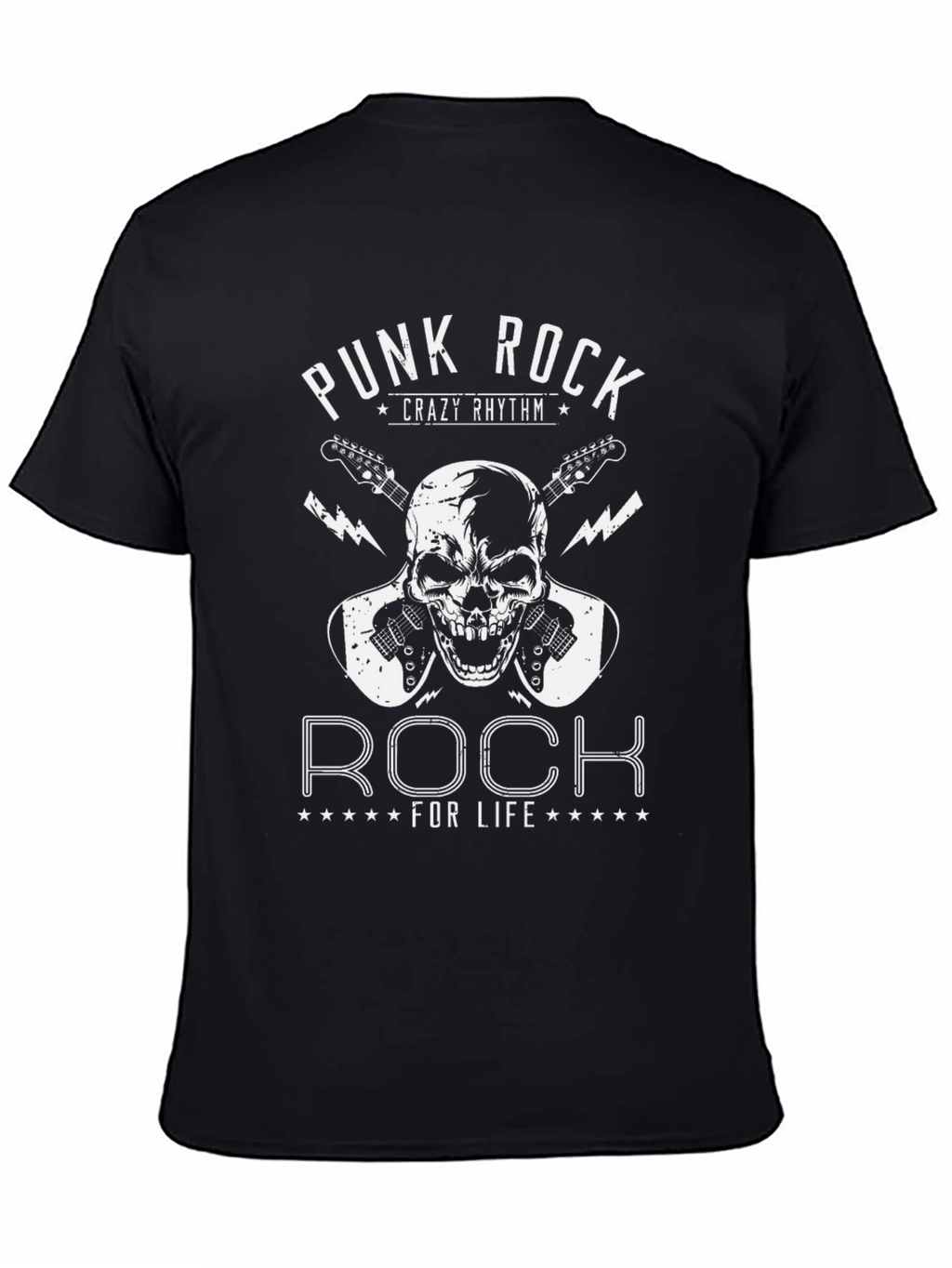 Punk Rock Skull Graphic Tee