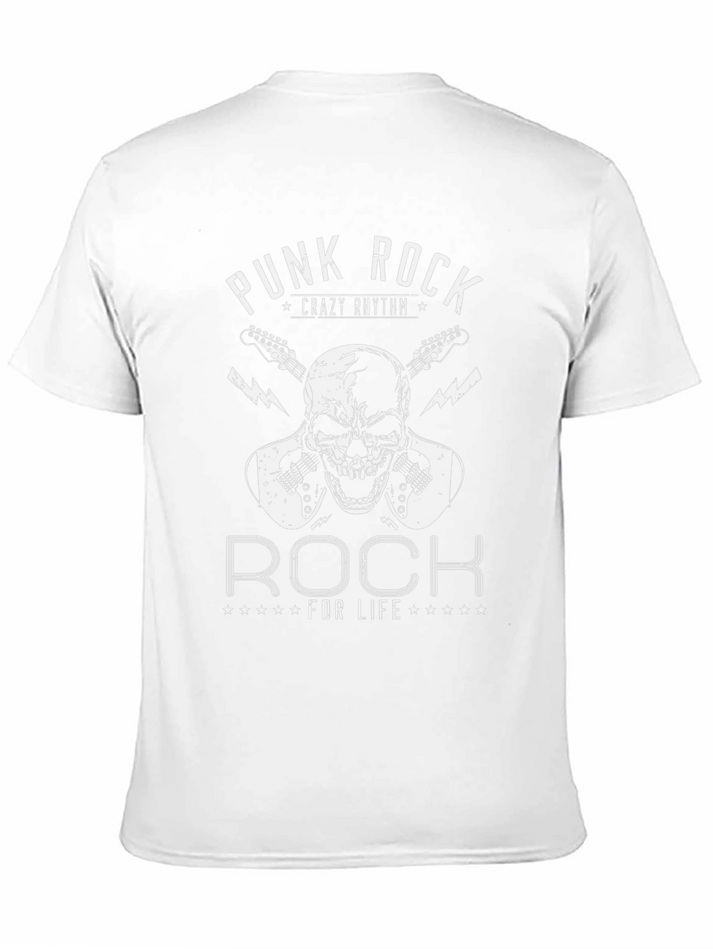 Punk Rock Skull Graphic Tee
