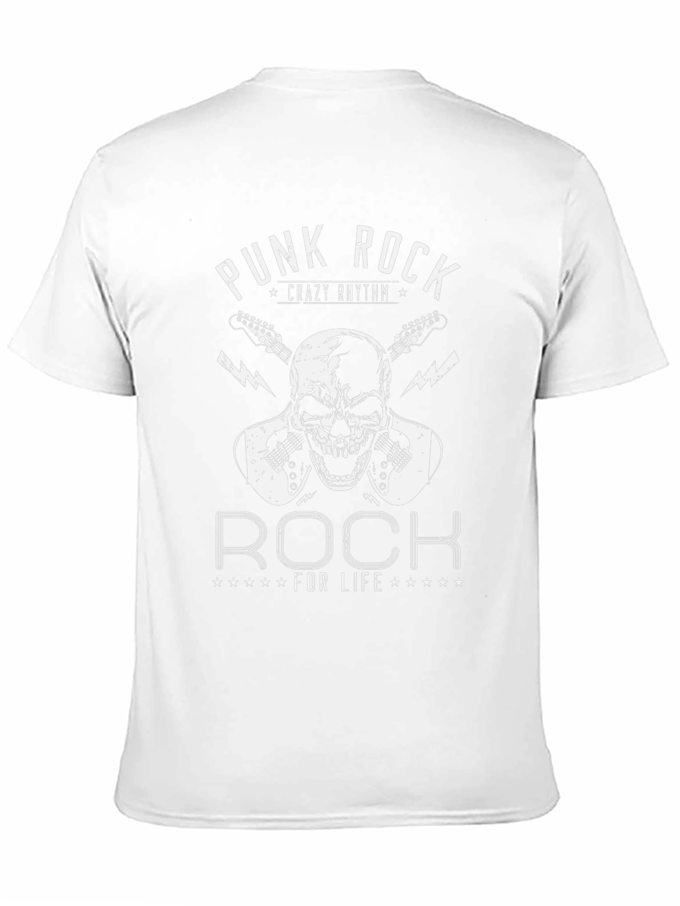 Punk Rock Skull Graphic Tee