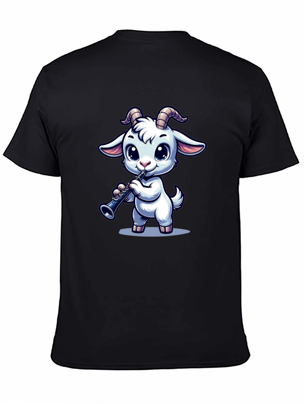 Goat Clarinet Cartoon T-Shirt