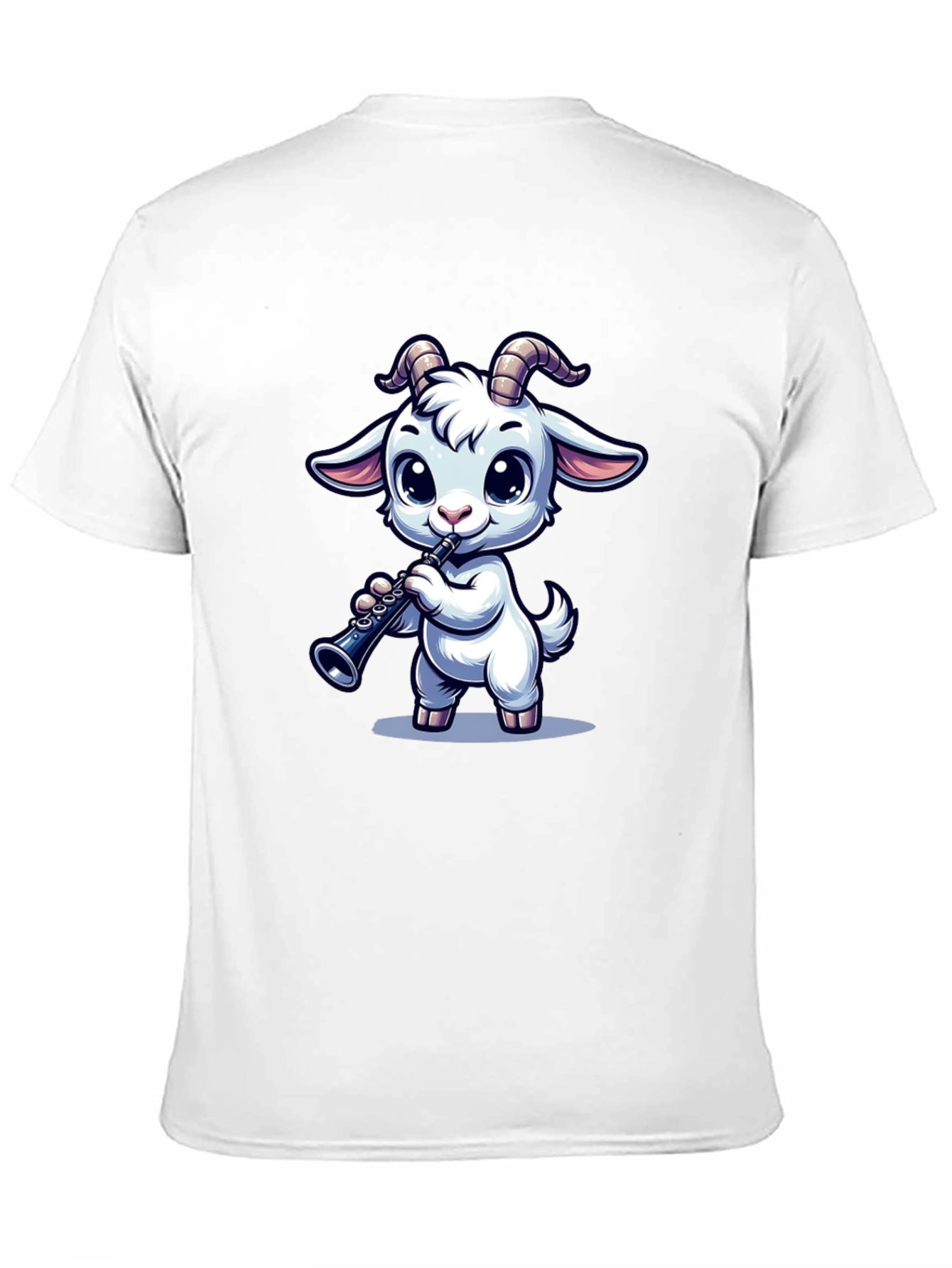 Goat Clarinet Cartoon T-Shirt