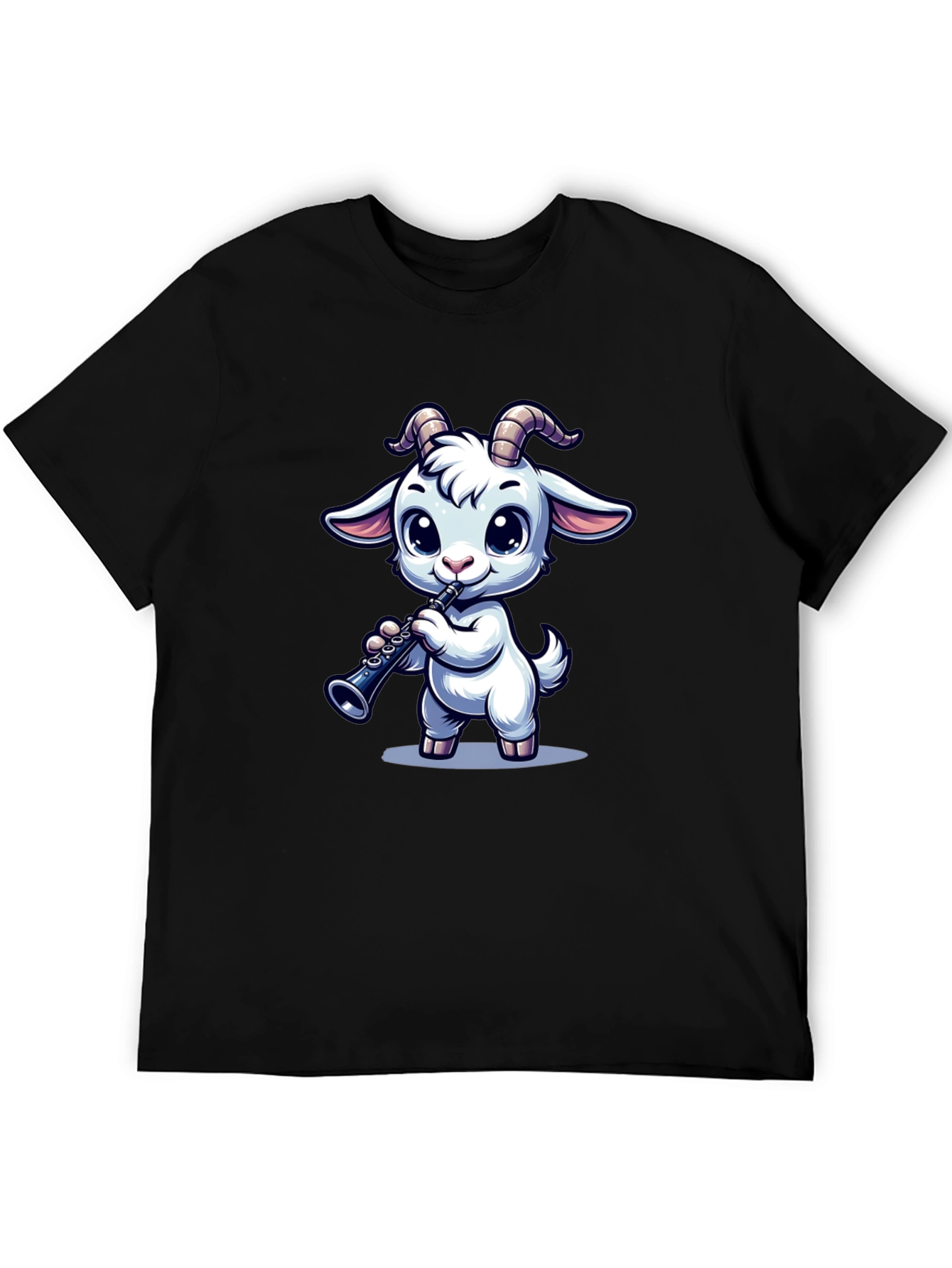 Goat Clarinet Cartoon T-Shirt