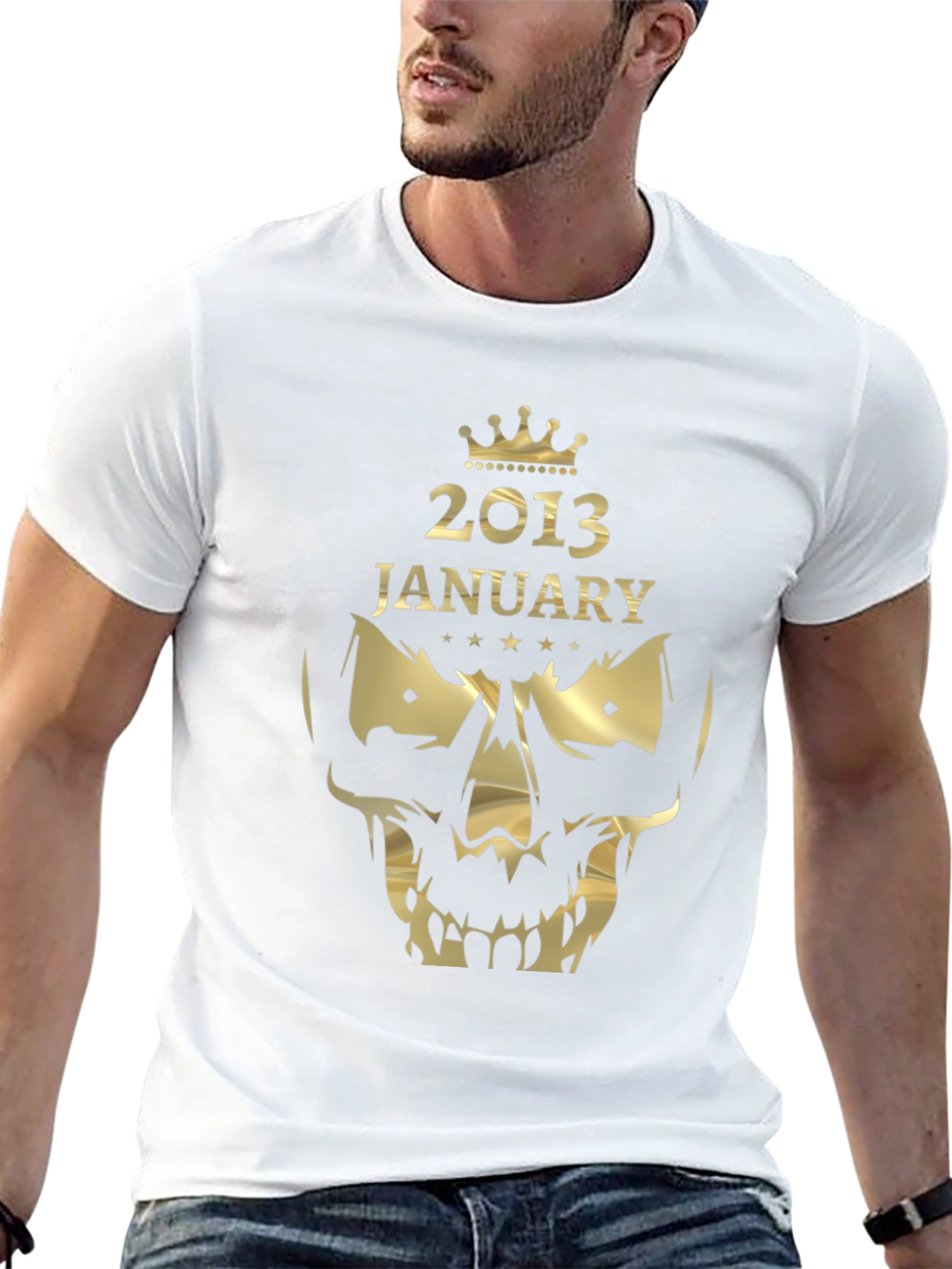 January 2013 Skull Graphic T-Shirt