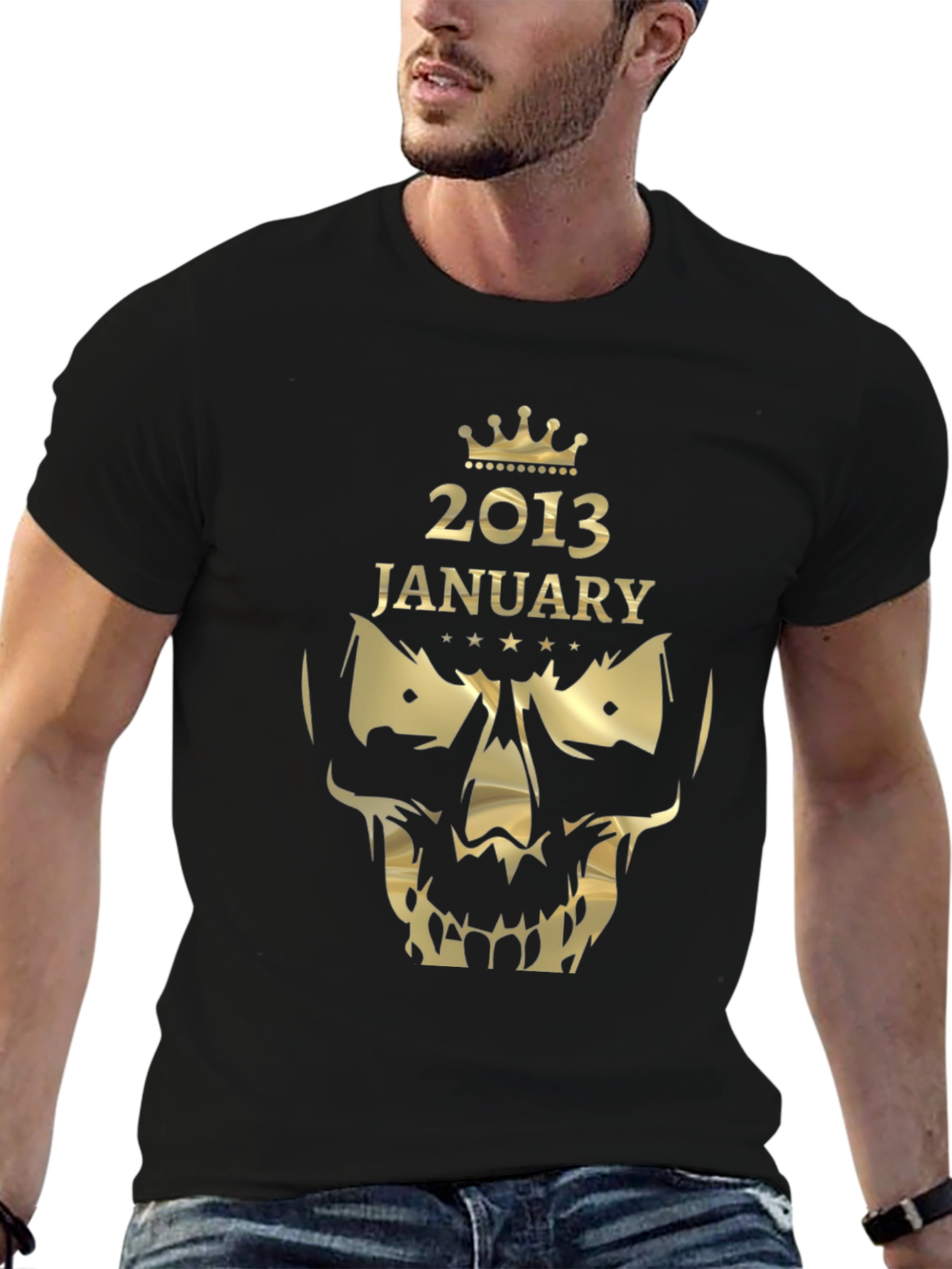 January 2013 Skull Graphic T-Shirt
