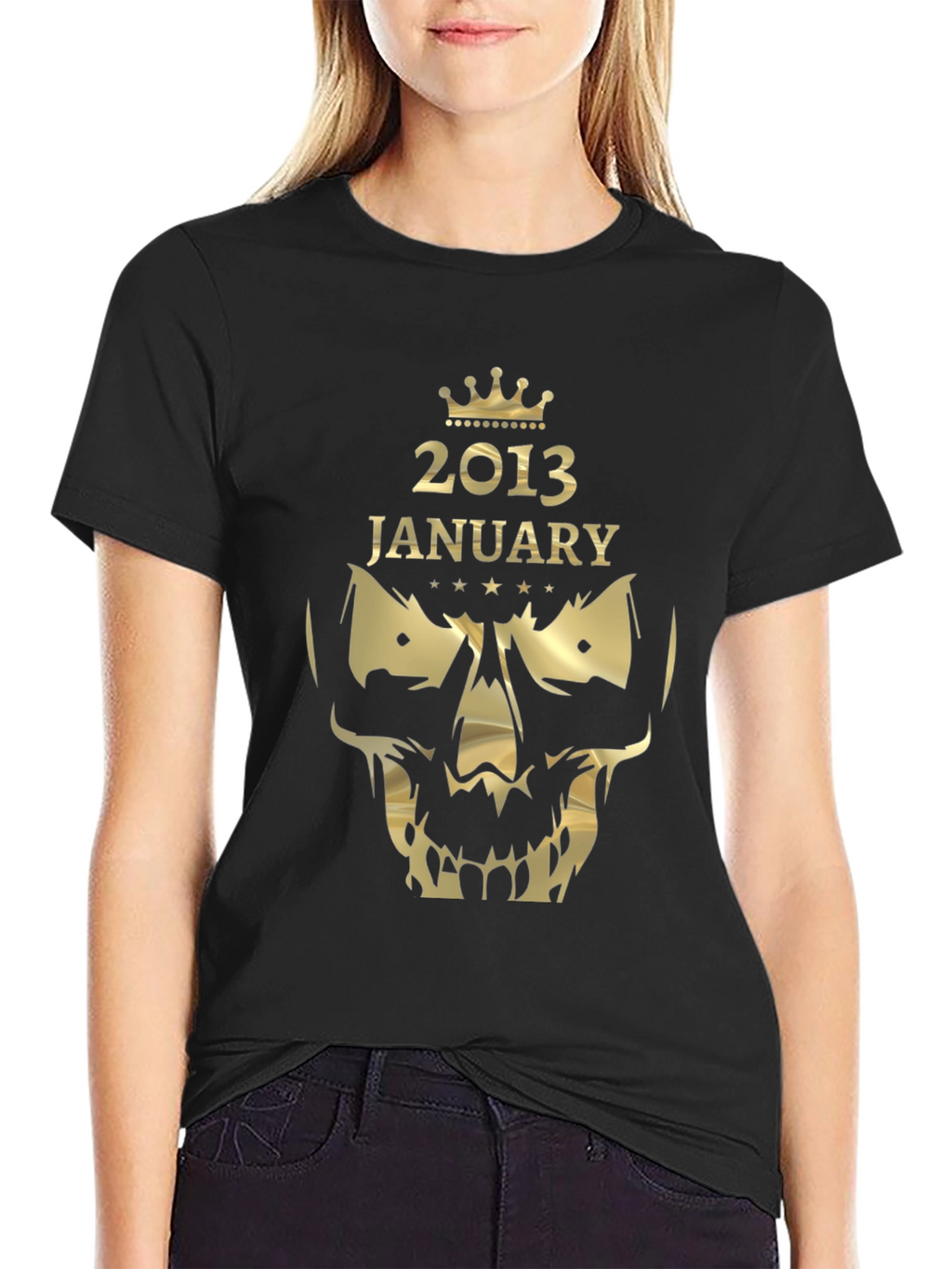 January 2013 Skull Graphic T-Shirt