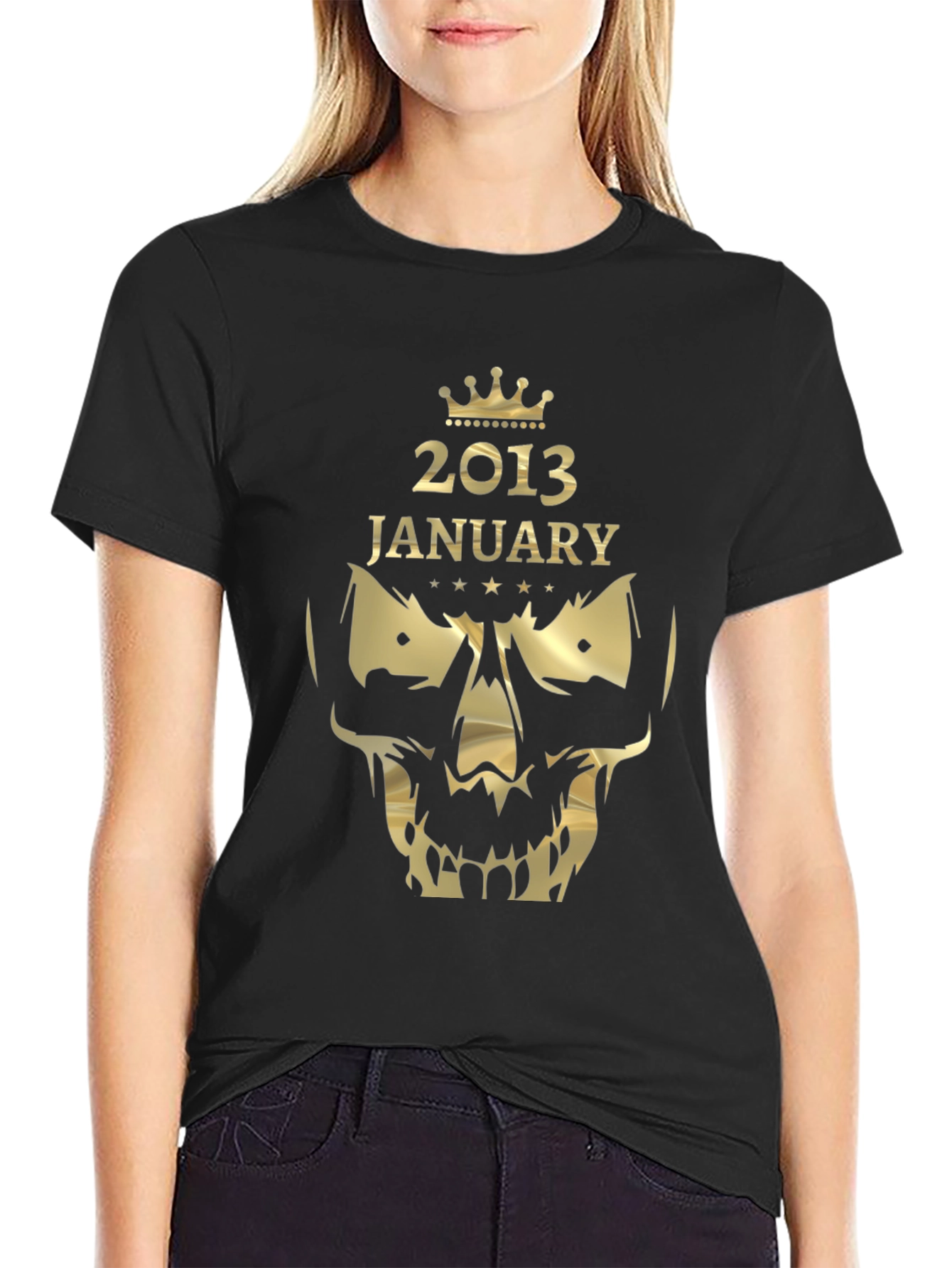 January 2013 Skull Graphic T-Shirt