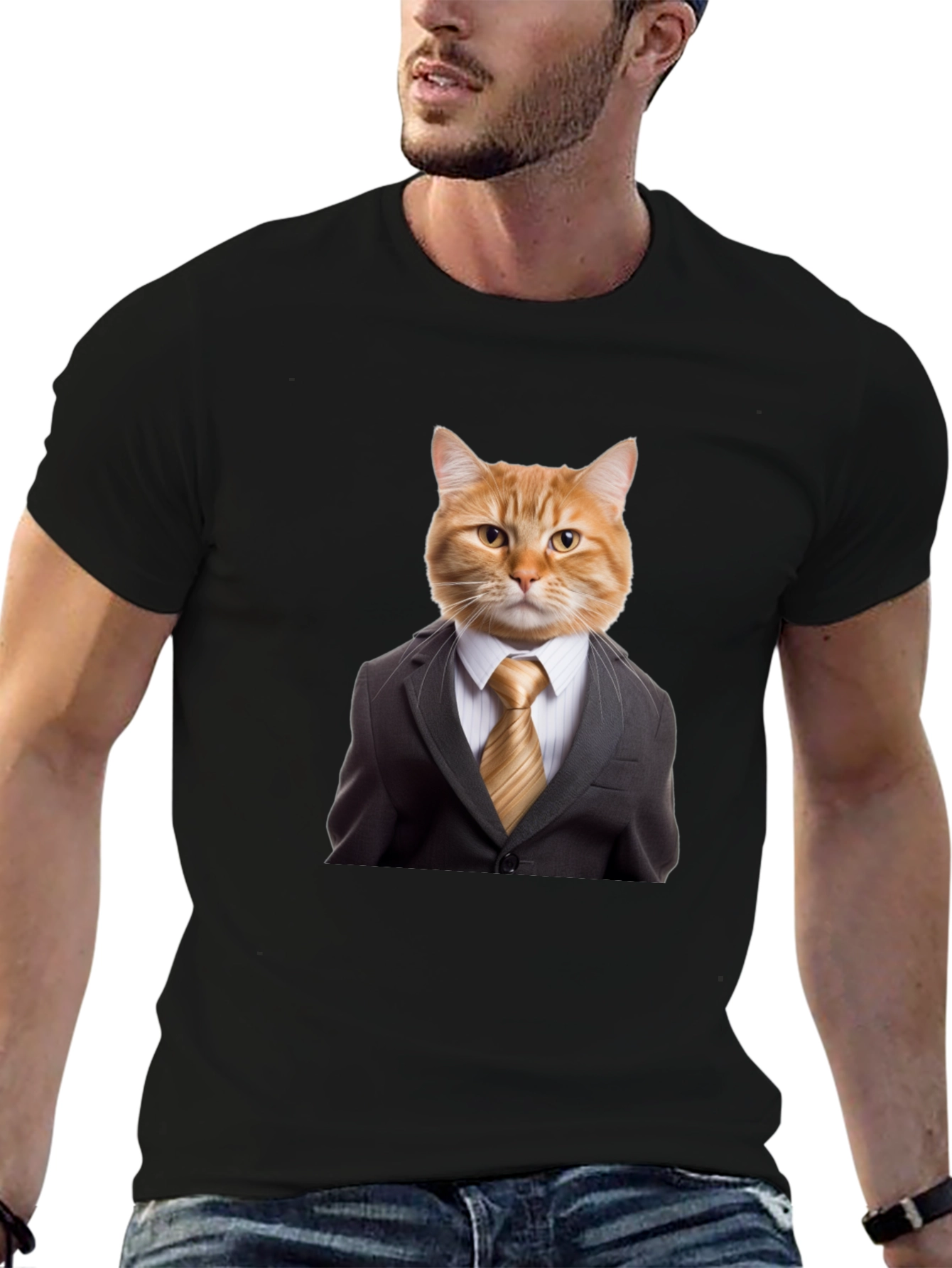 Cat Suit Up Graphic T-Shirt - Funny & Stylish