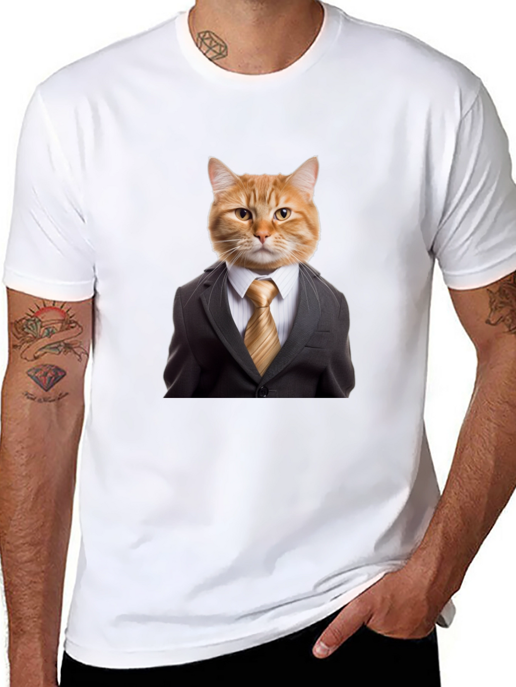 Cat Suit Up Graphic T-Shirt - Funny & Stylish