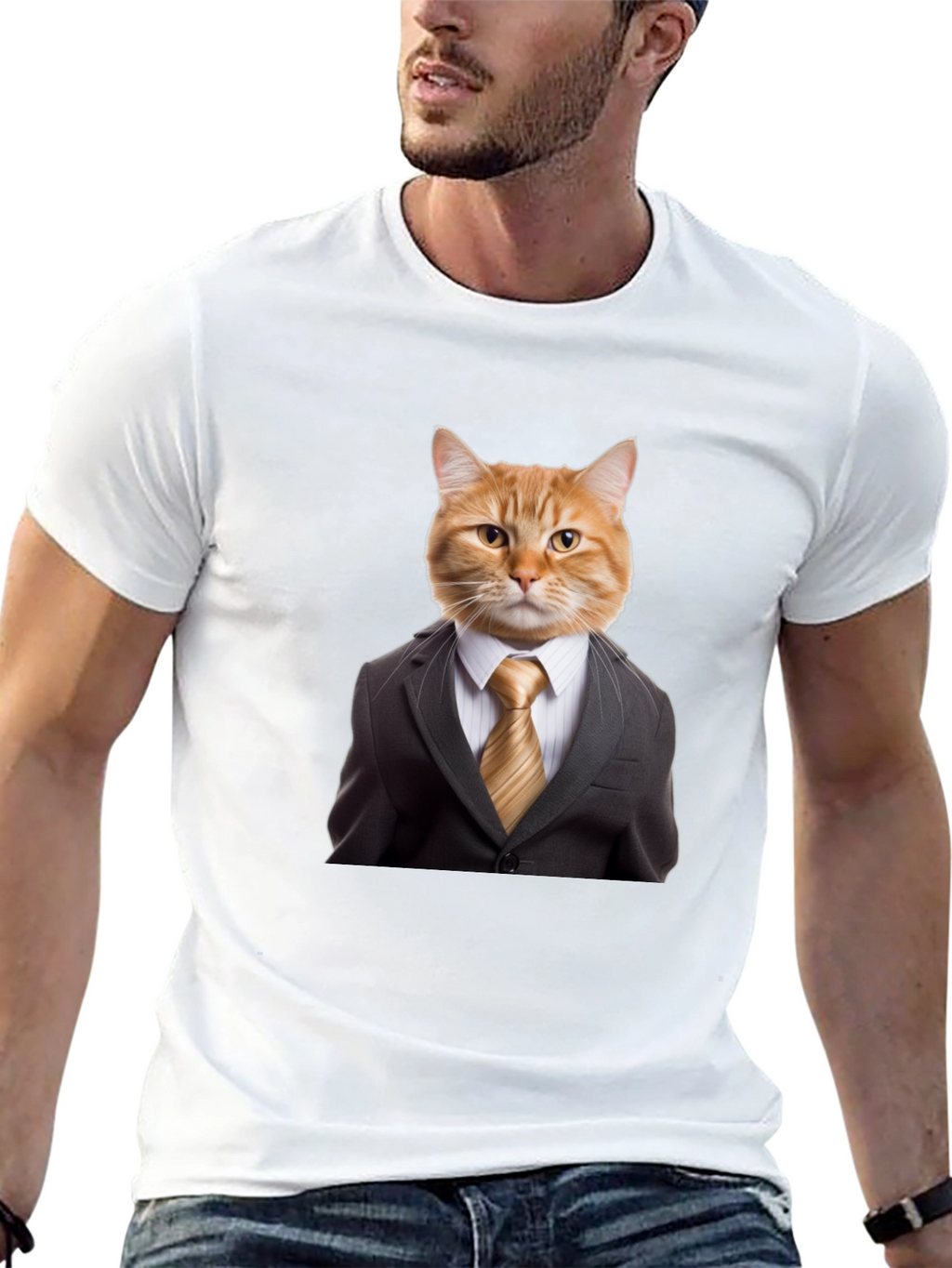 Cat Suit Up Graphic T-Shirt - Funny & Stylish