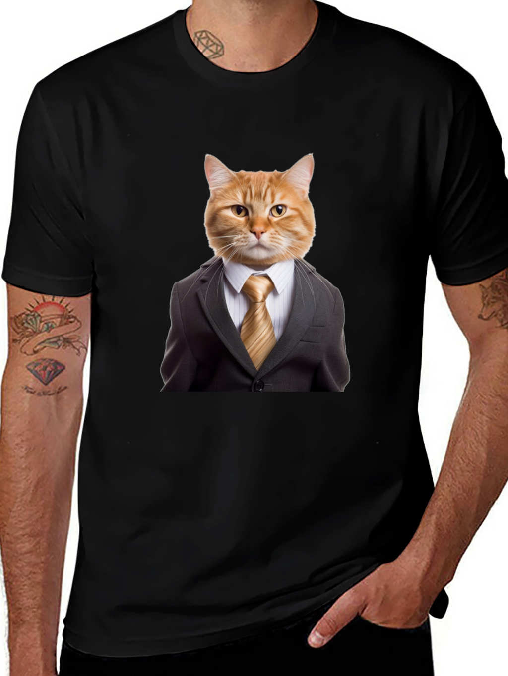 Cat Suit Up Graphic T-Shirt - Funny & Stylish