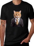 Cat Suit Up Graphic T-Shirt - Funny & Stylish