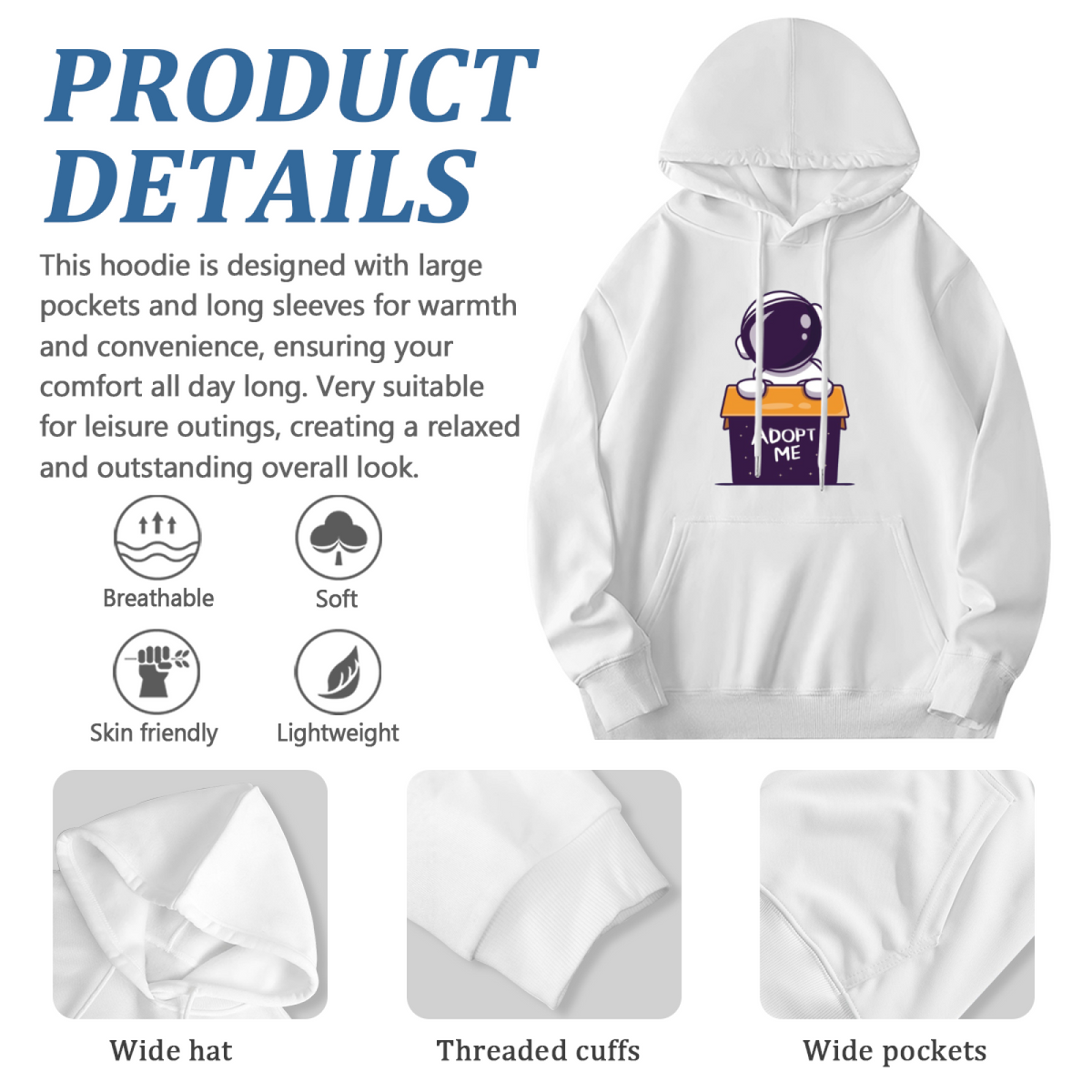 Cosmic Space Hoodie - Premium Quality Graphic Pullover #0501