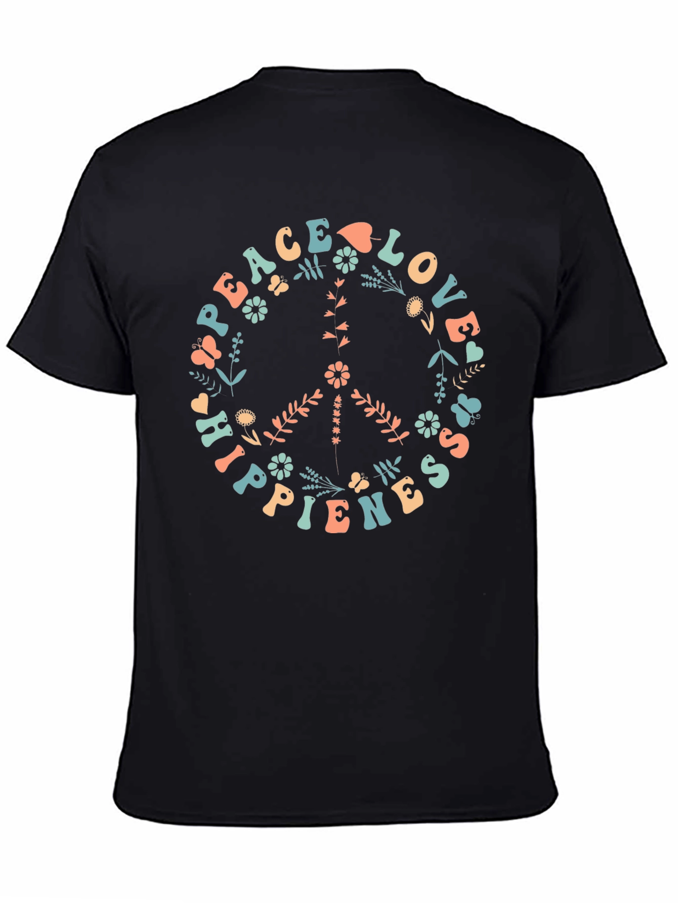 Peace Love Hippieness Graphic T-Shirt