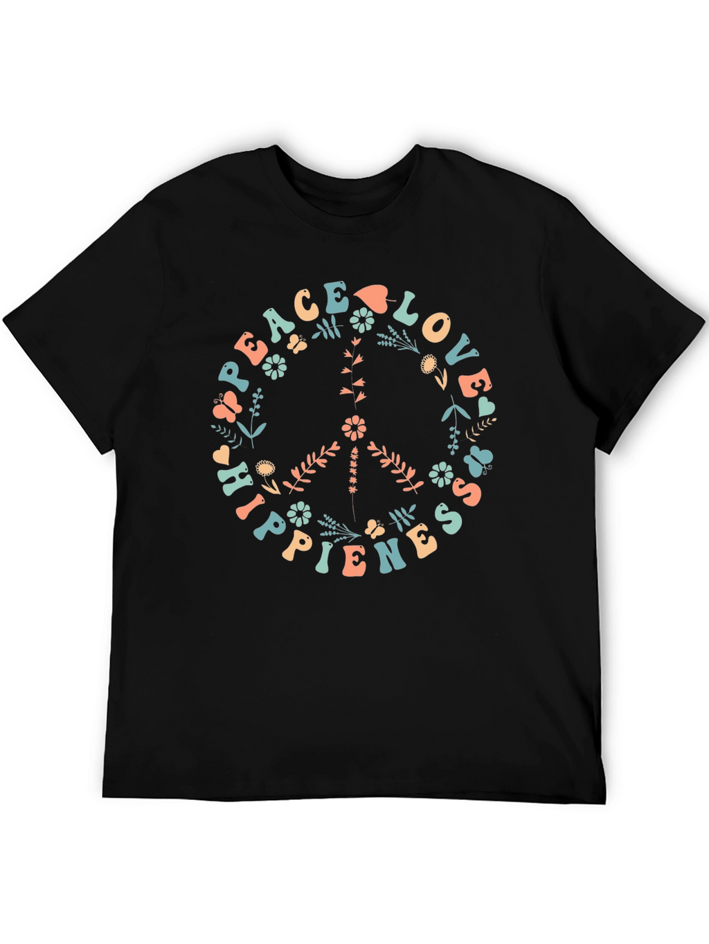 Peace Love Hippieness Graphic T-Shirt