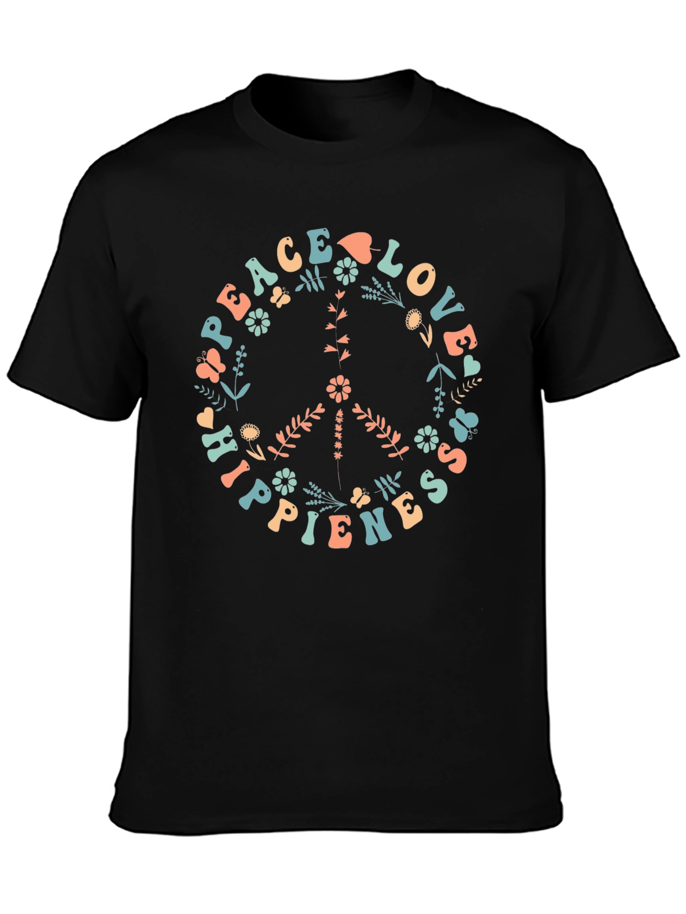 Peace Love Hippieness Graphic T-Shirt