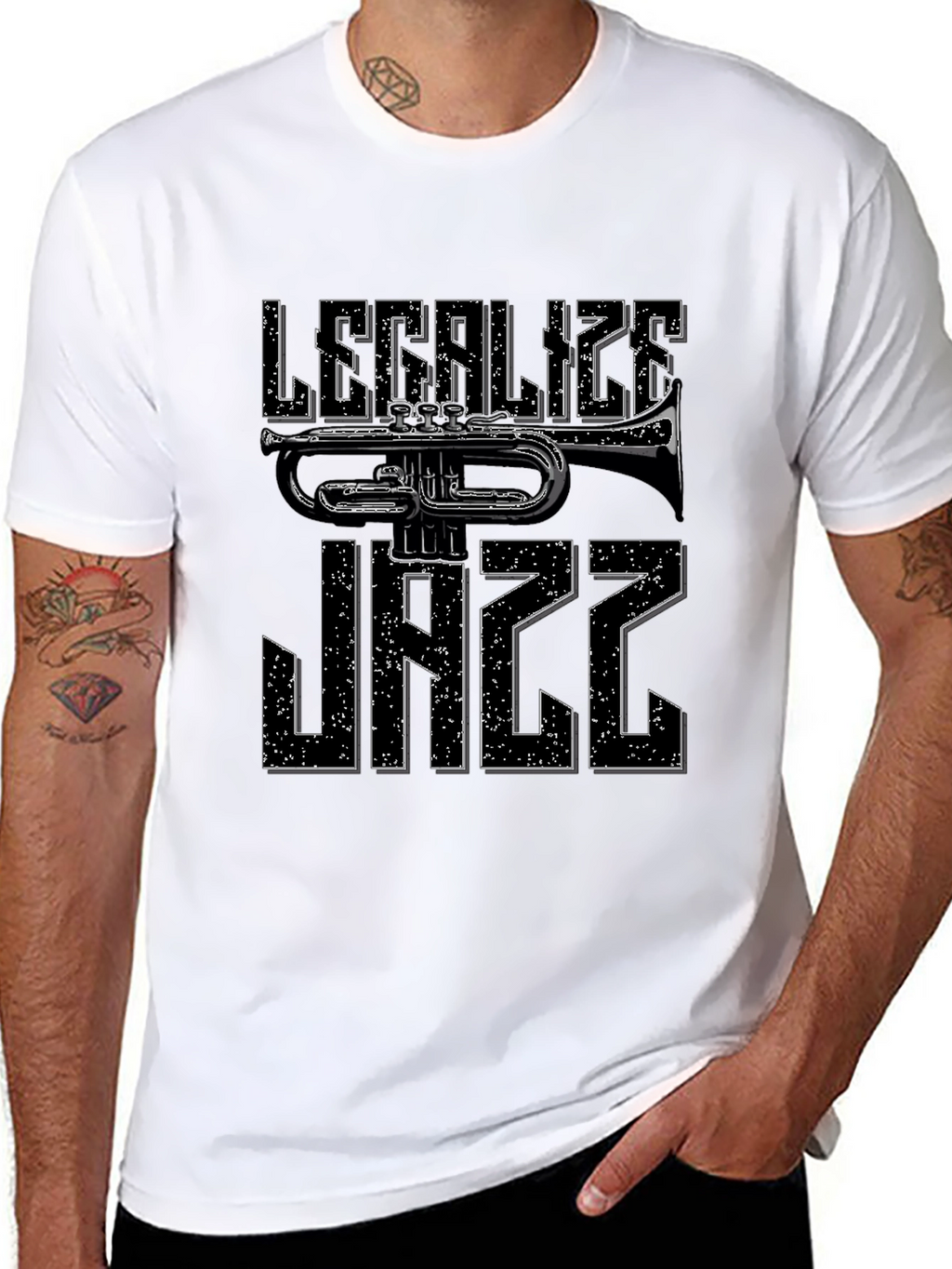 Legalize Jazz Trumpet Graphic T-Shirt