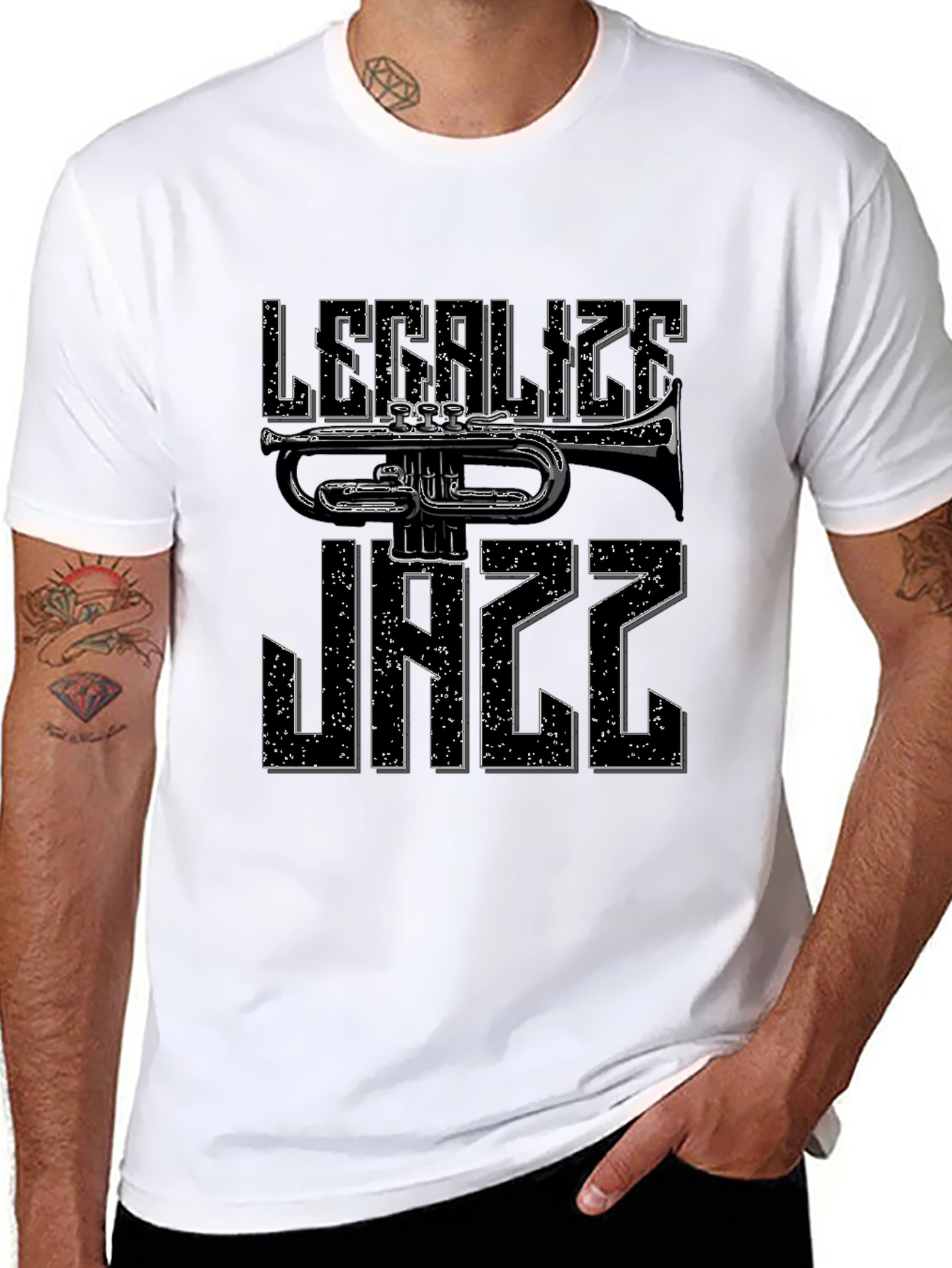 Legalize Jazz Trumpet Graphic T-Shirt