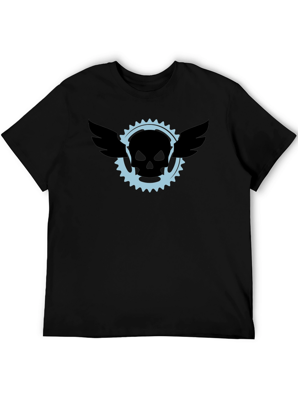 Skull & Wings Graphic Tee - Mens Black T-Shirt