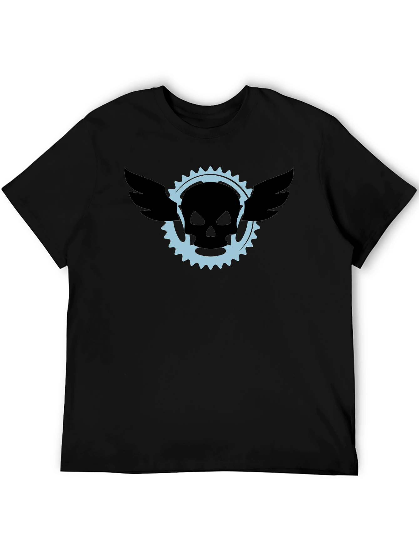 Skull & Wings Graphic Tee - Mens Black T-Shirt