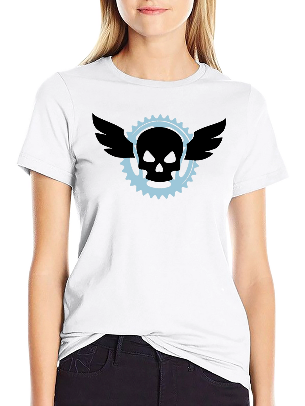 Skull & Wings Graphic Tee - Mens Black T-Shirt