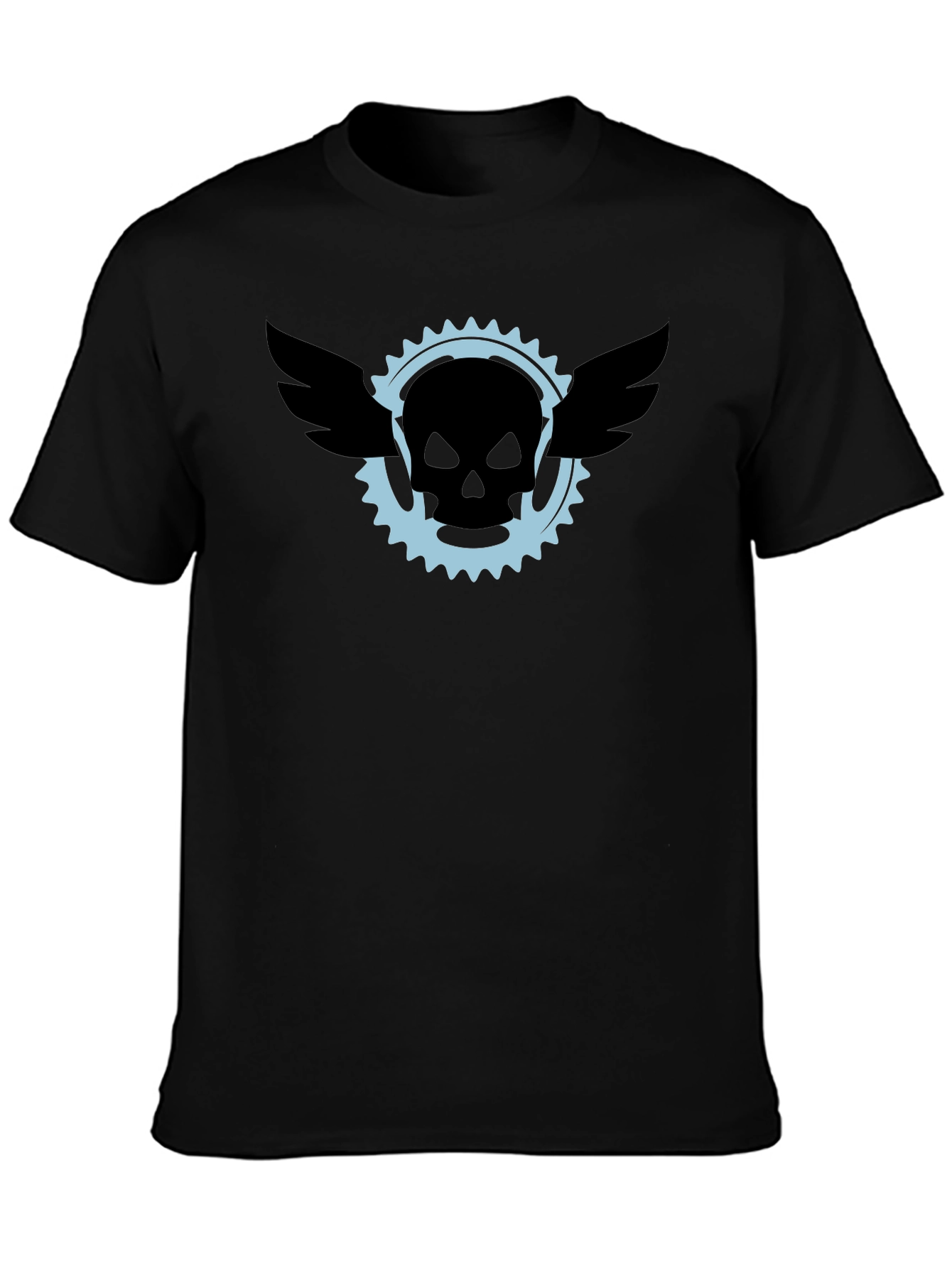 Skull & Wings Graphic Tee - Mens Black T-Shirt
