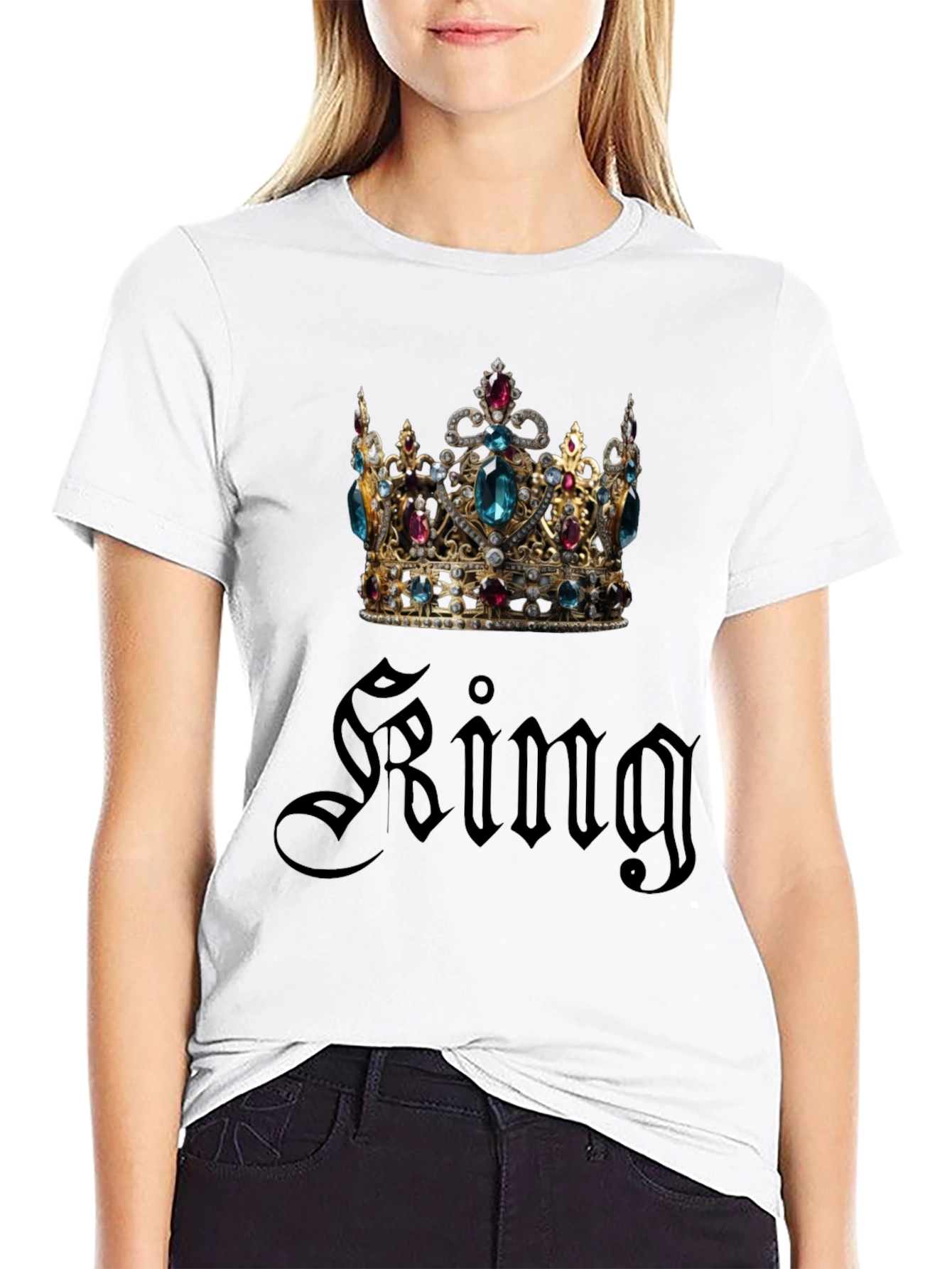 King Crown Graphic Black T-Shirt