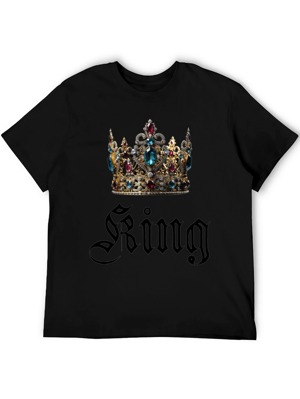 King Crown Graphic Black T-Shirt