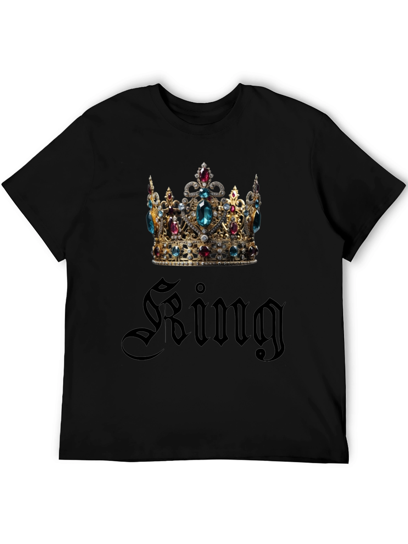 King Crown Graphic Black T-Shirt