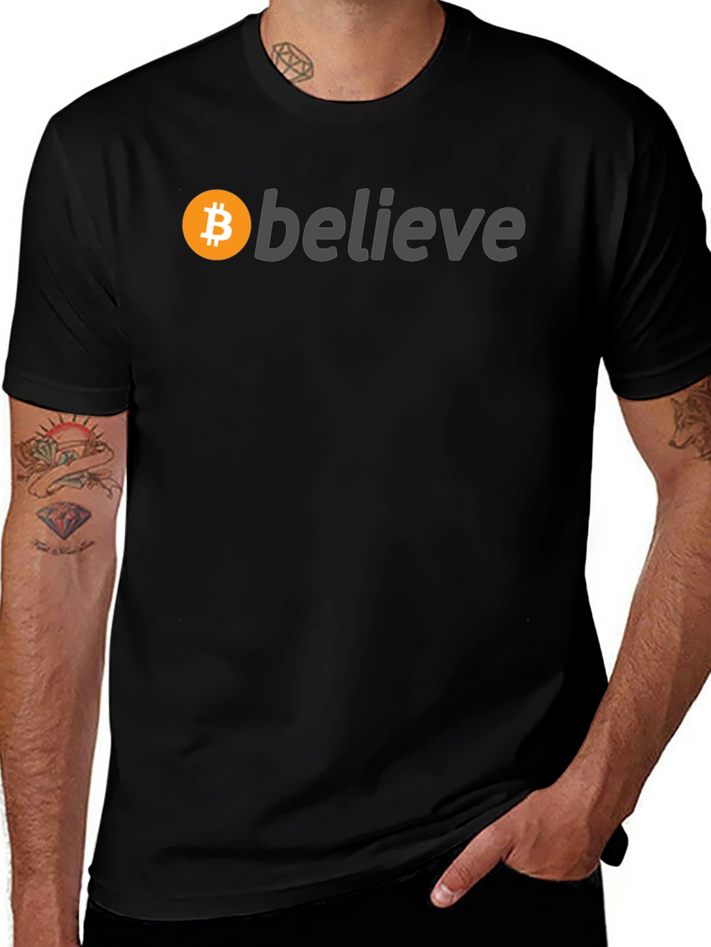 Bitcoin Believe Black T-Shirt