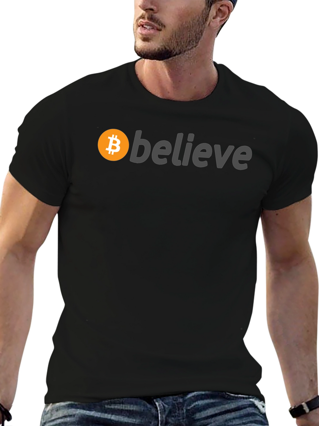 Bitcoin Believe Black T-Shirt