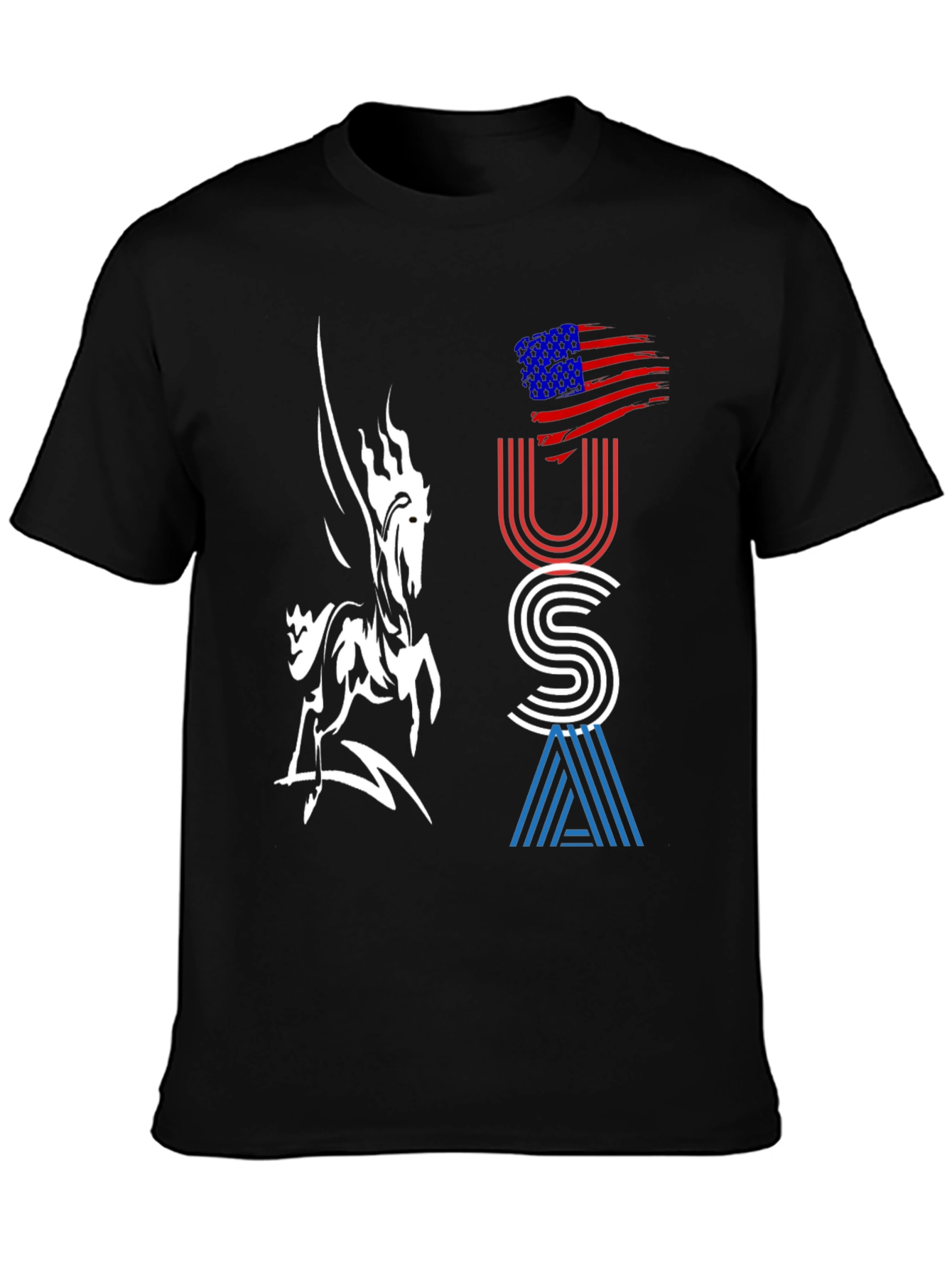 USA Graphic Tee - Pegasus Design