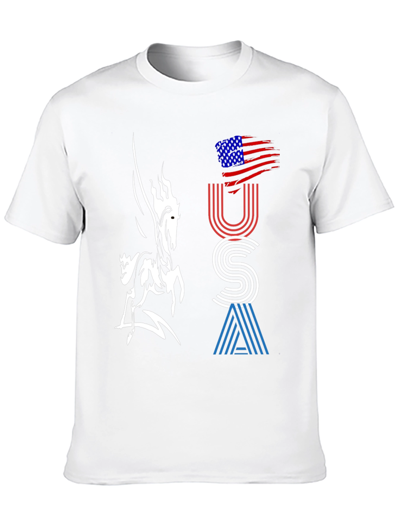 USA Graphic Tee - Pegasus Design