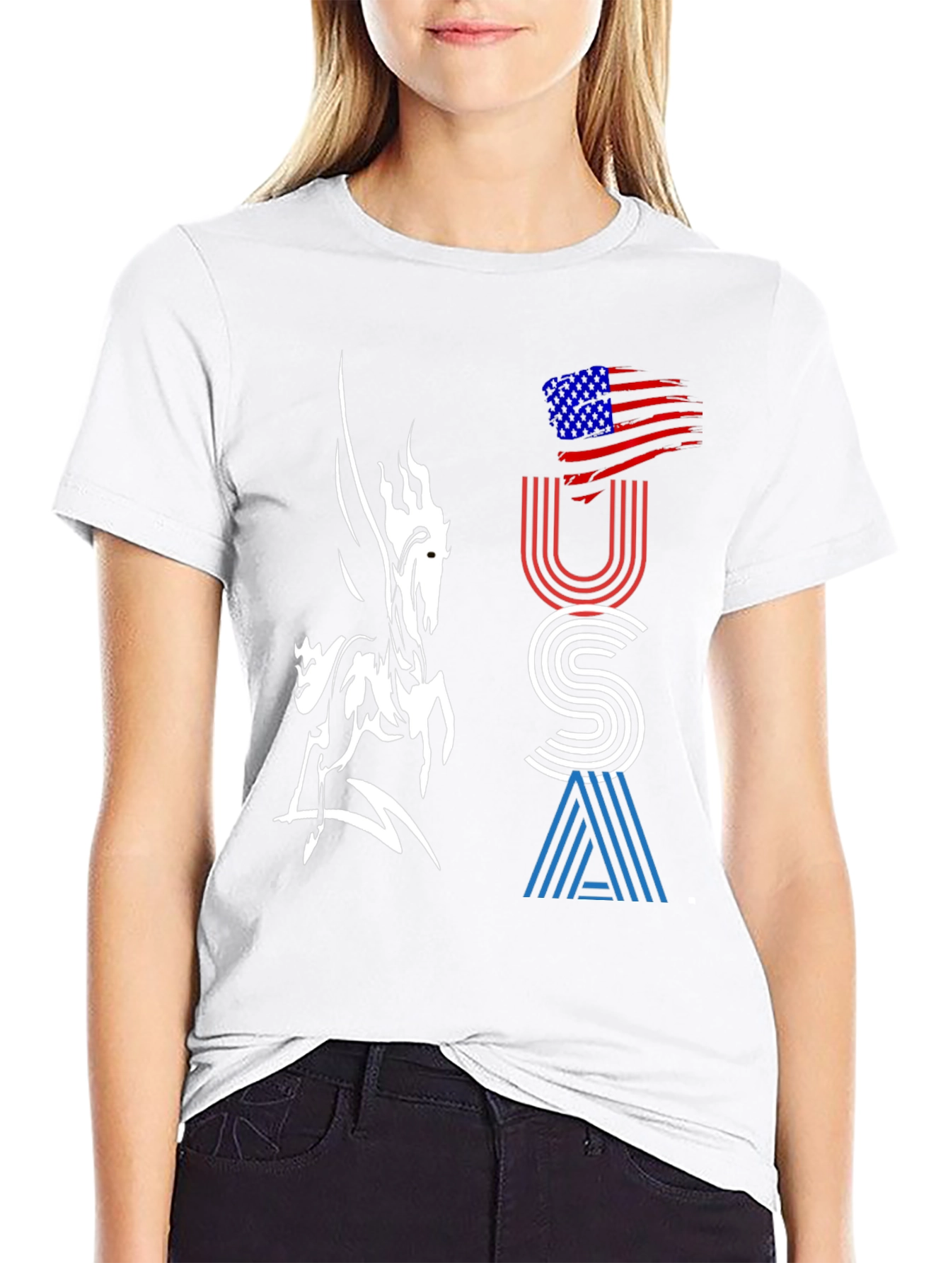 USA Graphic Tee - Pegasus Design