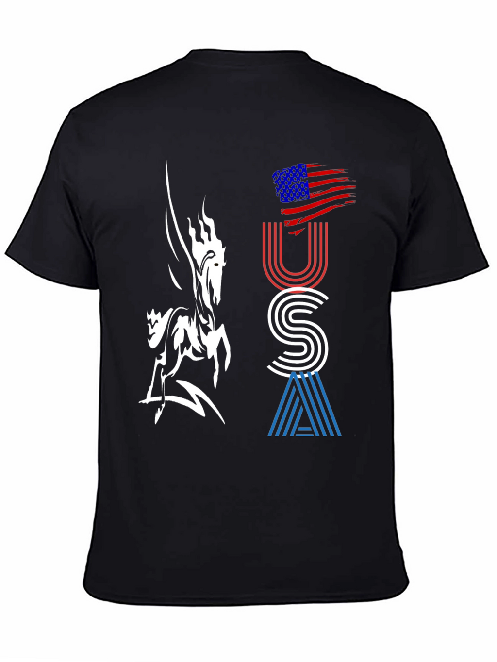 USA Graphic Tee - Pegasus Design