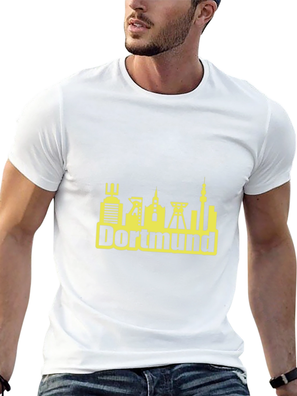 Dortmund Germany Skyline T-Shirt - Black